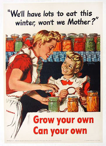 Grow your own - can your own WW2 Poster