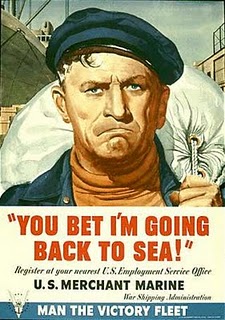 You bet I'm going back to sea WW2 Poster