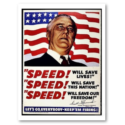 Speed Speed Speed WW2 Poster