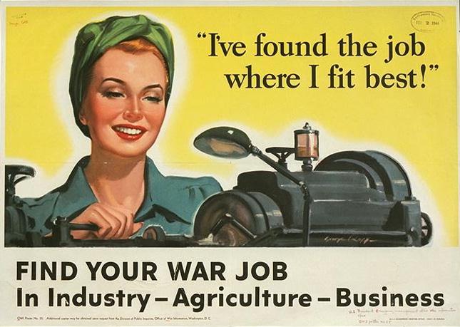 I've found the job where I fit best WW2 Poster