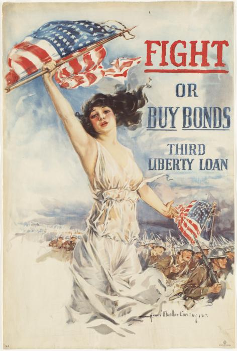 Fight or buy bonds WW2 Poster