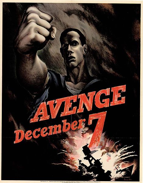 Avenge December 7 -color- WW2 Poster