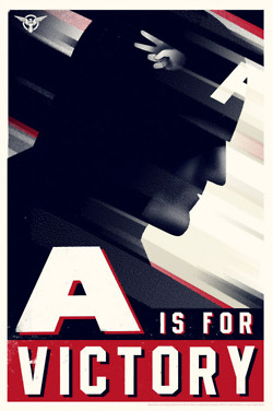Captain America WW2 Poster
