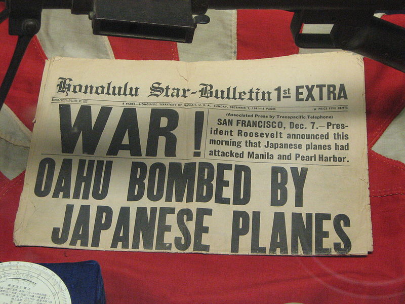 Honolulu Star Bulletin December 7th WW2 Poster