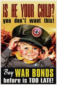 Is He Your Child war bonds WW2 Poster