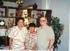 My son Eduardo, grandson Banjo and me