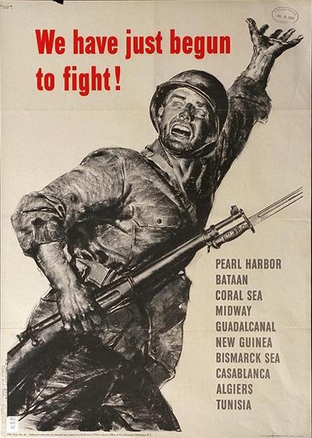 We have just begun to fight WW2 Poster