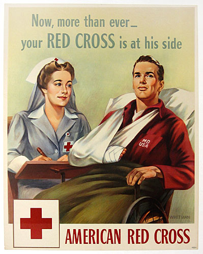 Now more than ever - Red Cross WW2 Poster