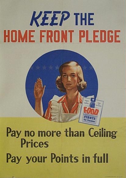Keep the home front pledge WW2 Poster