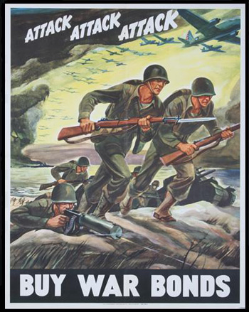 Attack attack attack WW2 Poster