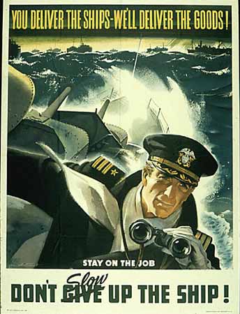 Deliver ships WW2 Poster