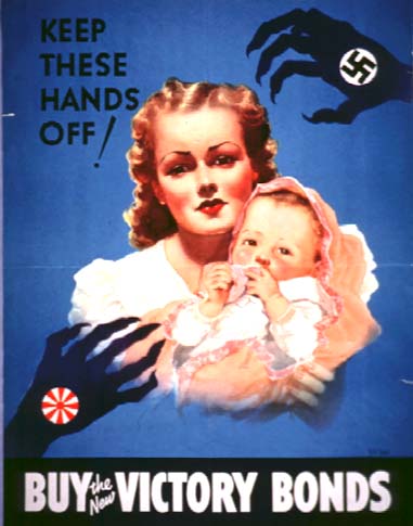 Keep these hands off WW2 Poster