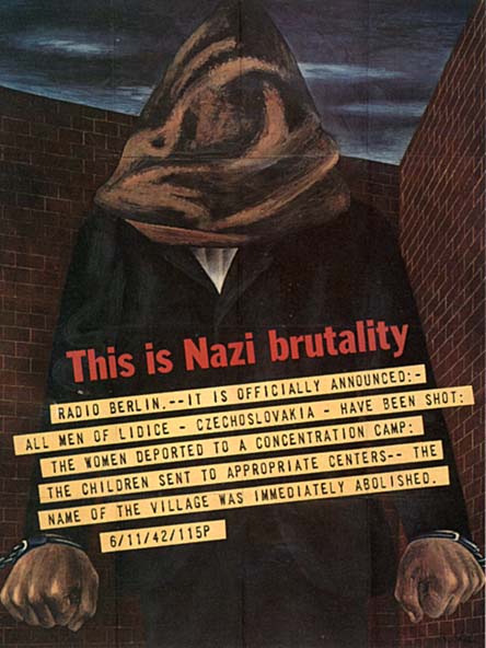 This is Nazi brutality WW2 Poster