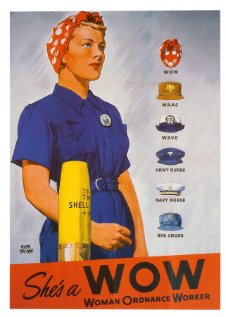 She's a WOW WW2 Poster